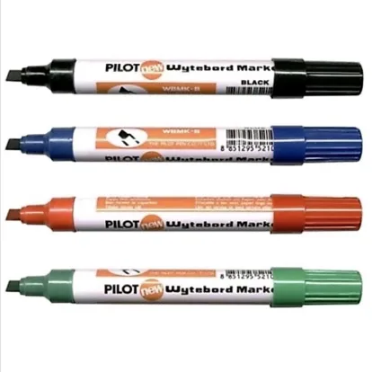🖊️ PILOT ปากกาไวท์บอร์ด หัวตัด WB MK-B | เขียนลื่น เส้นคมชัด | ลบง่ายไม่ทิ้งคราบ | เติมหมึกได้ ใช้งานคุ้ม | อุปกรณ์ทำสื่อการสอนครูมือใหม่