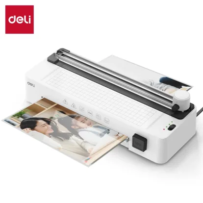 เครื่องเคลือบ A3 A4 Deli ET109 5in1 🔥| เครื่องเคลือบบัตร ฟรีที่ตัดกระดาษ ที่เจาะรู | Laminator ตัดได้ 3 แบบ ตรง-ประ-หยัก