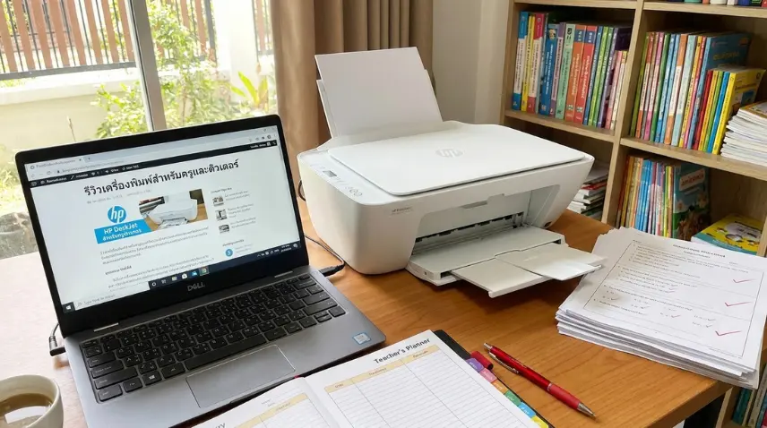 🖨️ HP DESKJET 2988 ปริ้น-ถ่าย-สแกน ครบจบเครื่องเดียว! เซ็ตอุปกรณ์ทำสื่อการสอนครูมือใหม่ งบ 3,000.- พร้อมหมึกแท้ ประกัน 1 ปี