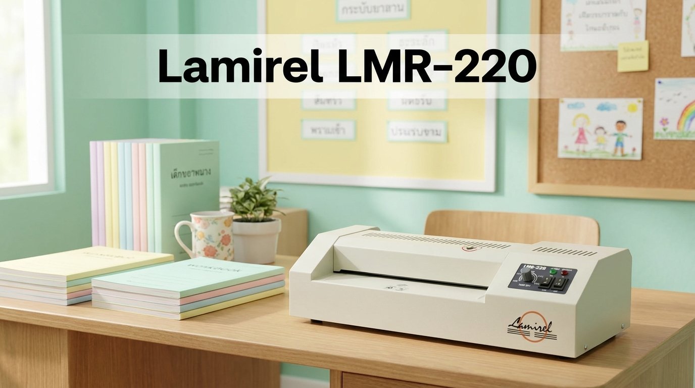 เครื่องเคลือบบัตรยี่ห้อ Lamirel รุ่น LMR-220